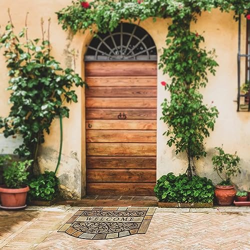 Durable Welcome Door Mats (Brown)