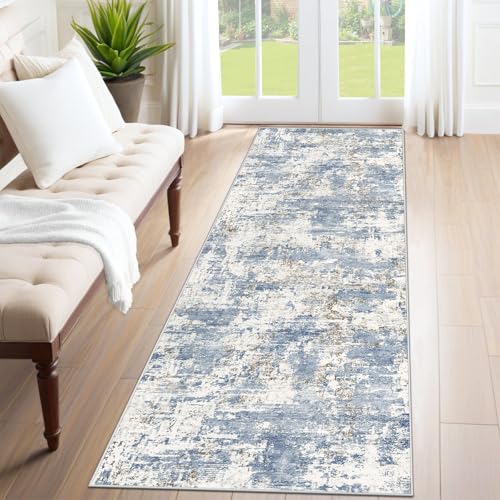 2x7 Runner Rug for Hallway (Blue / 2' x 7' (Rectangular))