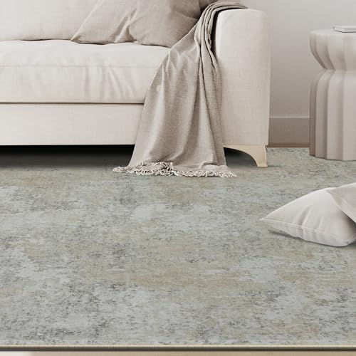 5x7 Area Rugs for Living Room Washable Bedroom Dining Room Beige Grey (Beige/Grey / 5' x 7' (Rectangular))