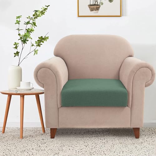 High Stretch Water Repellent Sofa Seat Cushion Covers Couch Slipcover Stretch Furniture Protector for Camper (Small / Matcha Green)