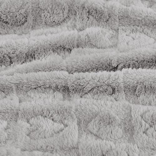 Heart Baby Blanket (01 Silver Grey / 30"x40")