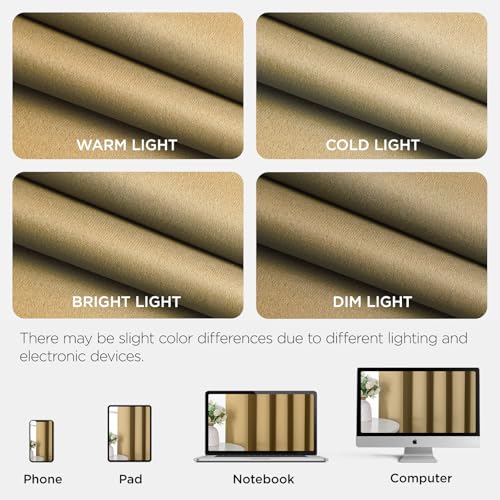 Door Curtain Blackout Curtains for Doorway Privacy Closet Drapes (Beige / 40"W x 78"L (Pack of 1))