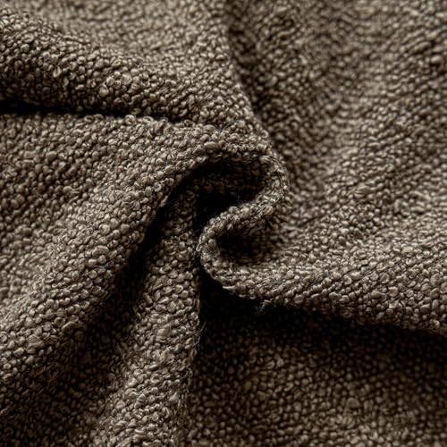 Decorative Textured Boucle Throw Pillow Covers 26x26 Light Brown (26" x 26" (Pack of 2) / Brown)