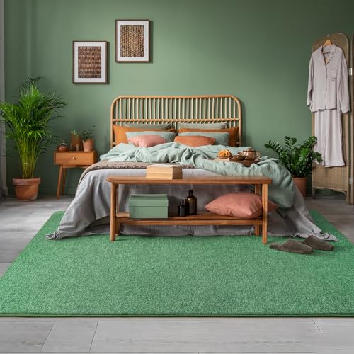 2x8 Runner Rug for Hallway (2' x 8' (Runner) / Green and White)