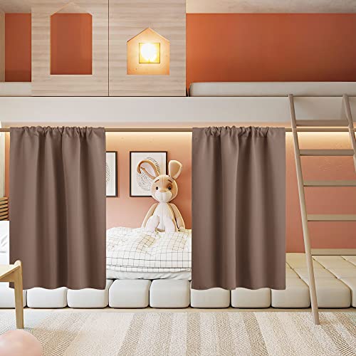 Half Curtain Tiers 36 inch Length (Mocha / 34"W x 36"L (Pack of 2))