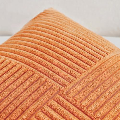 2 Packs Orange Lumbar Decorative Throw Pillow Covers 16x28 Inch for Living Room Couch Bed Sofa (Orange / 28" x 16" (Pack of 2))