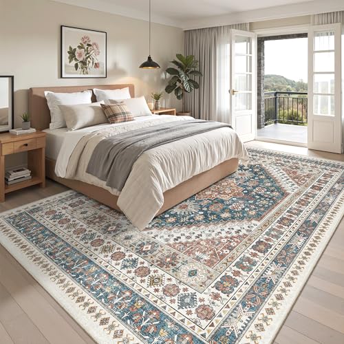 8x10 Area Rugs for Living Room (Navy Blue / 8' x 10' (Rectangular))