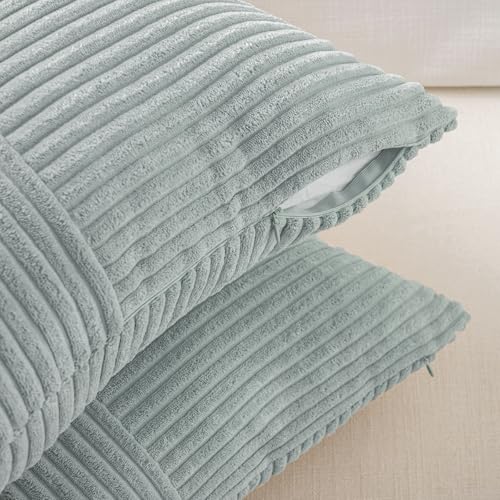Set of 2 Grey Blue Boho Long Lumbar Body Decorative Throw Pillow Cover 14x36 Inch for Bed Couch Bedroom Bench (Grey Blue / 36" x 14" (Pack of 2))