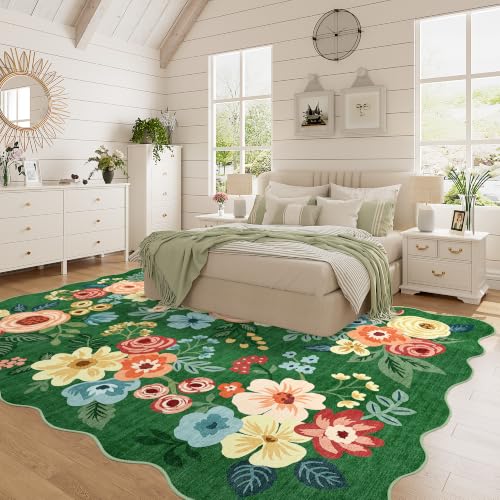 5x7 Area Rugs for Bedroom (Dark Green (Big) / 5' x 7' (Rectangular))