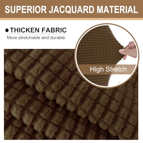 Stretch Futon Cover Armless Bed Slipcover (Brown / Futon)