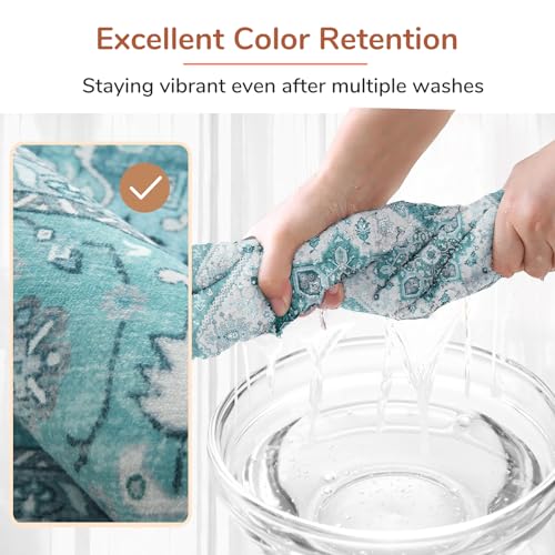 Soft Area Rugs 3x5 (3' x 5' (Rectangular) / Teal)