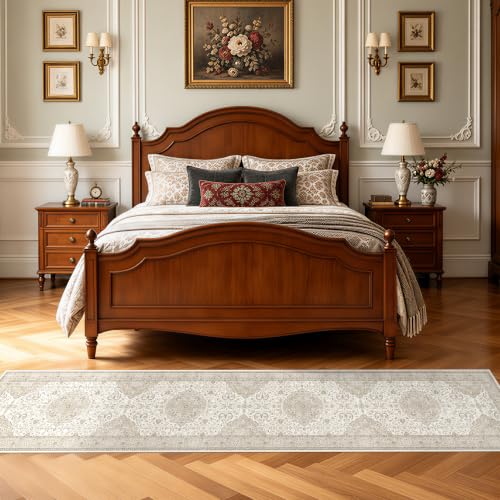HY HAOYUNLAI Hallway Washable Runner Rug 2x10 Kitchen Entryway Slim Carpet (2' x 10' (Rectangular) / Ivory)