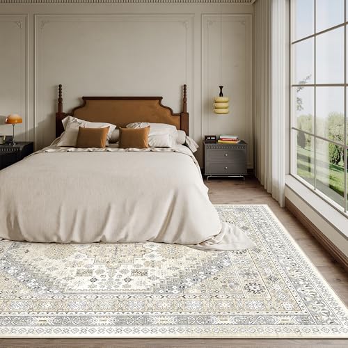 5x8 Area Rugs for Living Room (Beige/Grey / 5' x 8' (Rectangular))