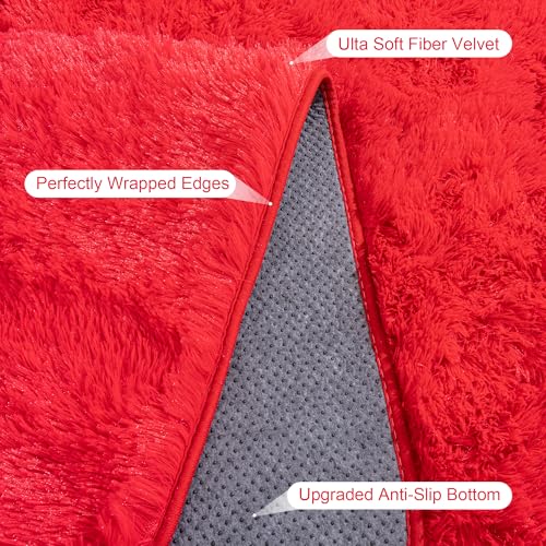 Rugs for Living Room 6x9 (6' x 9' (Rectangular) / Red)