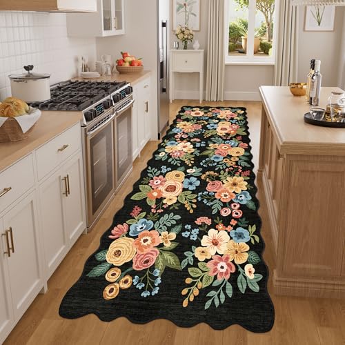 3x8 Kitchen Runner Rug (Black (Big) / 3' x 8' (Rectangular))