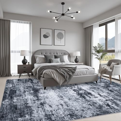 9x12 Area Rug Living Room (Black / 9' x 12' (Rectangular))