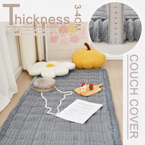 Couch Covers for Dogs Washable (Blue-grey / 27.6" X 70.9")