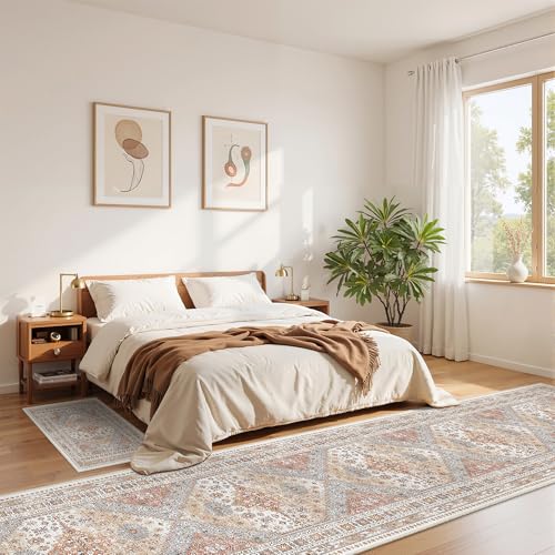 2'6 x 12' Runner Rug Non Slip (Orange / 2'6" x 12' (Runner))