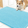Dog Door Mat for Muddy Paws 30x17 (Blue / 30" X 17")