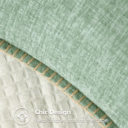 Decorative Couch Throw Pillow Covers 20x20 Inch Greyish Green 2 Pack (Greyish Green / 20" x 20" (Pack of 2))