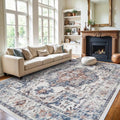 10x14 Washable Vintage Area Rug (10' x 14' (Rectangular) / Brick)