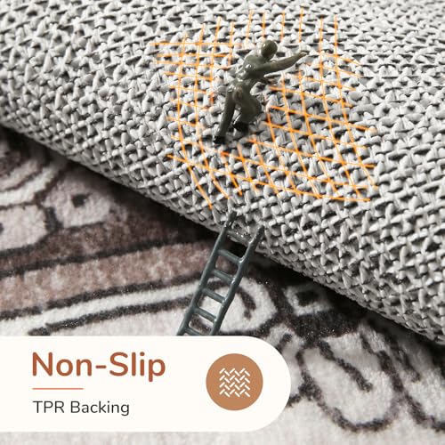 Soft Area Rugs 8x10 (8' x 10' (Rectangular) / Khaki)