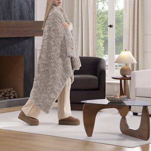 Adalee Throw Blanket for Bed (Brown / Throw)