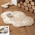 Fluffy Area Rug 2'x3' Cloud Faux Fur Sheepskin Rug for Bedroom Beige (2' x 3' (Cloud) / Beige)