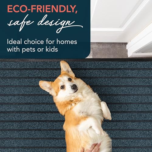 Extra Durable Door Mat Outside Entrance (47" x 32" (Rectangular) / Bright Blue)