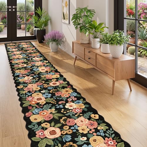 2x12 Washable Runner Rug (Black (Big) / 2' x 12' (Rectangular))