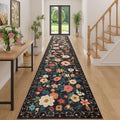 3x16 Runner Rug for Hallway (Black / 3' x 16' (Rectangular))