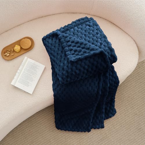 Navy King Blanket for Bed (Navy-1 / King(108"x90"))