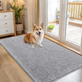 Dog Door Mat for Muddy Paws 54x32 (Light Grey / 54" X 32")