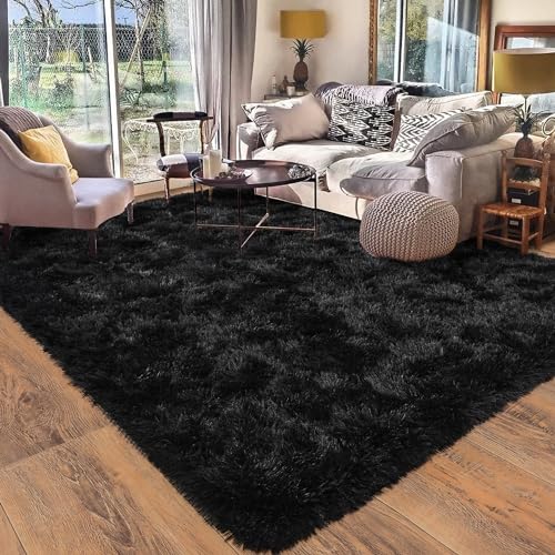 Rugs for Living Room 5x7 (5' x 7' (Rectangular) / Black)