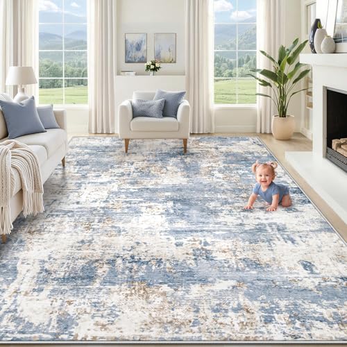 8x10 Area Rugs for Living Room (Blue / 8' x 10' (Rectangular))