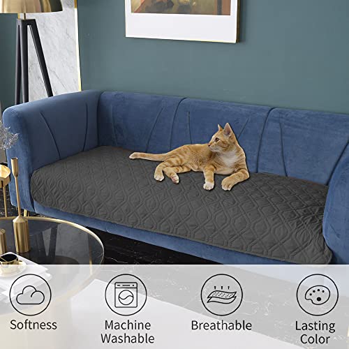 Waterproof Blanket Reversible Dog Bed Cover Pet Blanket for Furniture Bed Couch Sofa (30x70 Inch (Pack of 1) / Darkgrey)