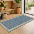Blue 2x4 Runner Rug for Entryway Indoor (2' x 4' (Rectangular) / Dusty Blue)
