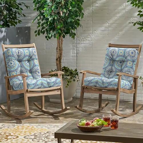 Outdoor Chair Cushions (42"x21"x4" / Delancey Lagoon)