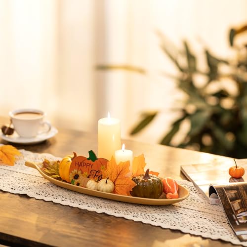 Decorative Trays for Home Decor (16"x5.9"x1.2" / Gold)