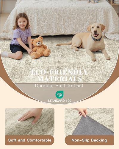 9x12 Area Rugs for Living Room (Beige / 9' x 12' (Rectangular))