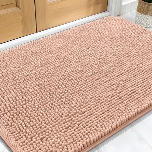 Dog Door Mat for Muddy Paws 30x20 (Peach / 30" X 20")