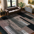 10x14 Washable Area Rugs for Living Room & Bedroom (Chocolate / 10' x 14' (Rectangular))