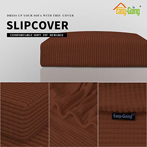 Stretch 1 Piece Oversized Couch Cushion Cover for Sofa (X Large / Coffee)