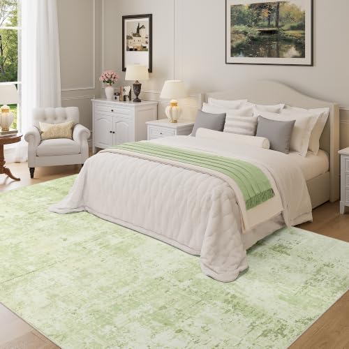 6x9 Area Rugs (Green/Ivory / 6' x 9' (Rectangular))