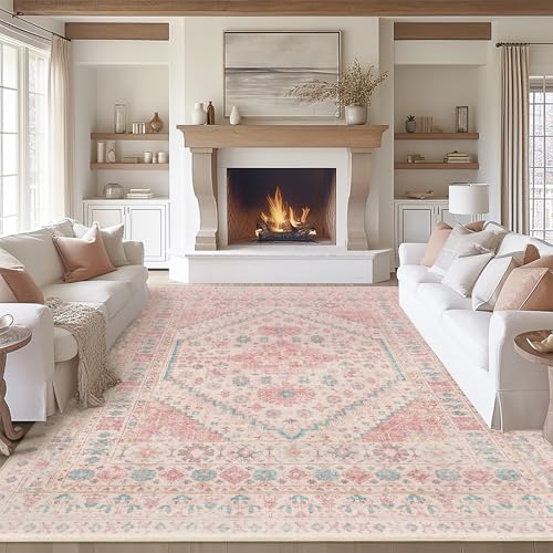 Pink Rugs for Bedroom (Pink/Blue / 10' x 14' (Rectangular))