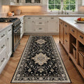 Washable Area Rug (Black/Neutral / 3' x 6' (Rectangular))