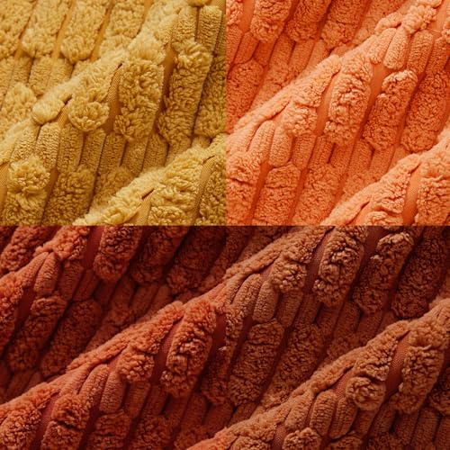 4 Packs Decorative Throw Pillow Covers for Living Room Couch Bed (24" x 16" (Pack of 4) / Burnt Orange Series)