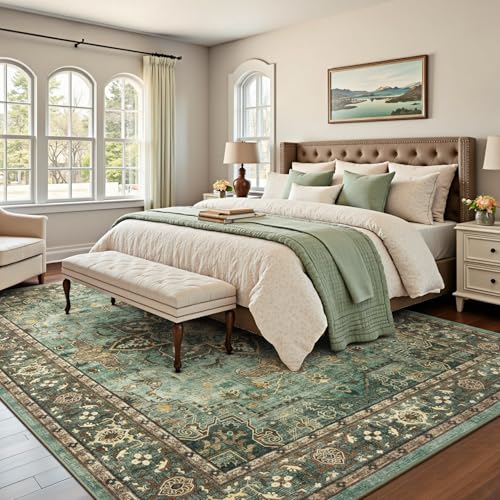 9x12 Green Area Rugs for Bedroom Living Room (Sunflower Green / 9' x 12' (Rectangular))