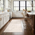Washable 3x5 Kitchen Area Rug (3' x 5' (Rectangular) / Beige/Cream)