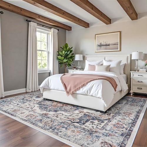 Washable 8x10 Living Room Rug (8' x 10' (Rectangular) / Brick)
